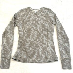 Lululemon Its Rulu Run Long Sleeve Mini Jacquard Shirt Size 4